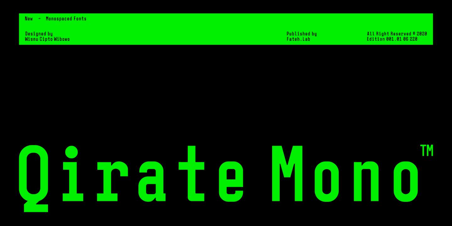 Font Qirate Mono